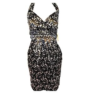 Ruby Rox New w/Tags Black Lacy Halter Dress